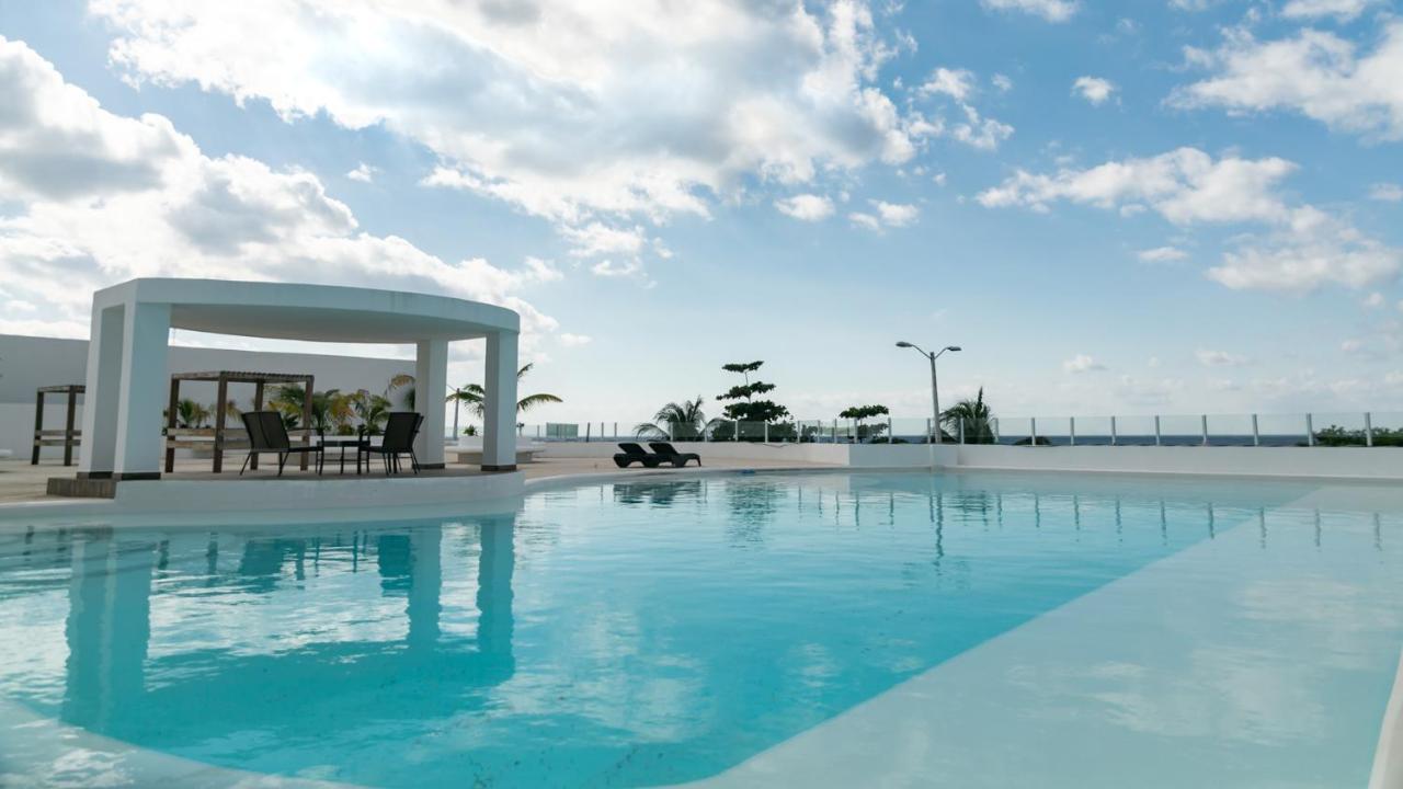 Estudio En Cozumel Con Vista Al Mar, Condominio Con Alberca A1 Luaran gambar
